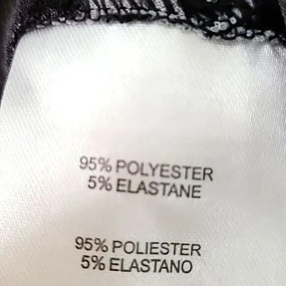 Jones New York Black, White & Gray Top w/Swirly Designs, Batwing Sleeve,Sz Large - Picture 8 of 8